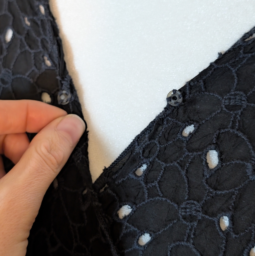 Johnny Was "Clarabelle" Embroidered Eyelet Maxi Dress - Picture 4 of 10